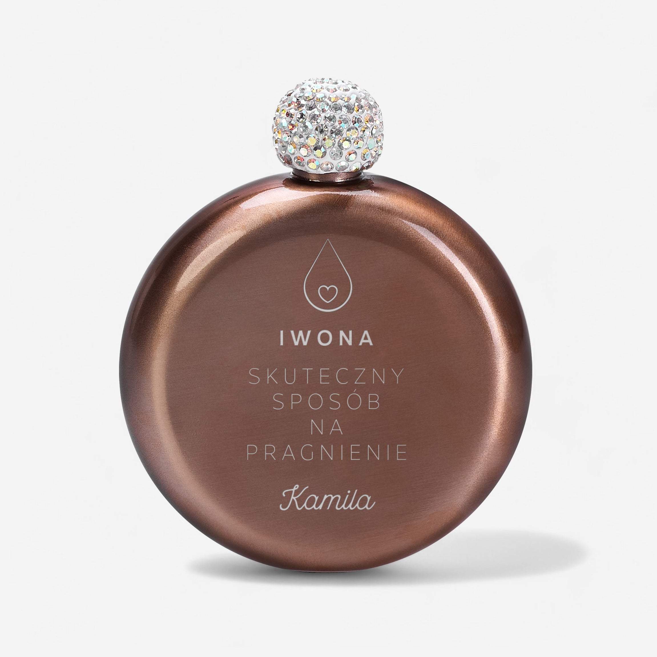 Piersiówka personalizowana - prezent na rocznicę dla dziewczyny