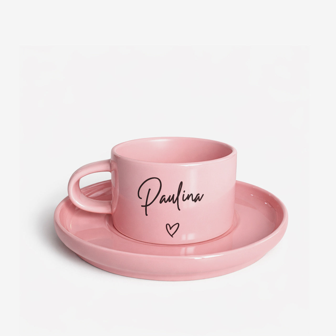 Personalizowana filiżanka z talerzykiem dla niej - imię