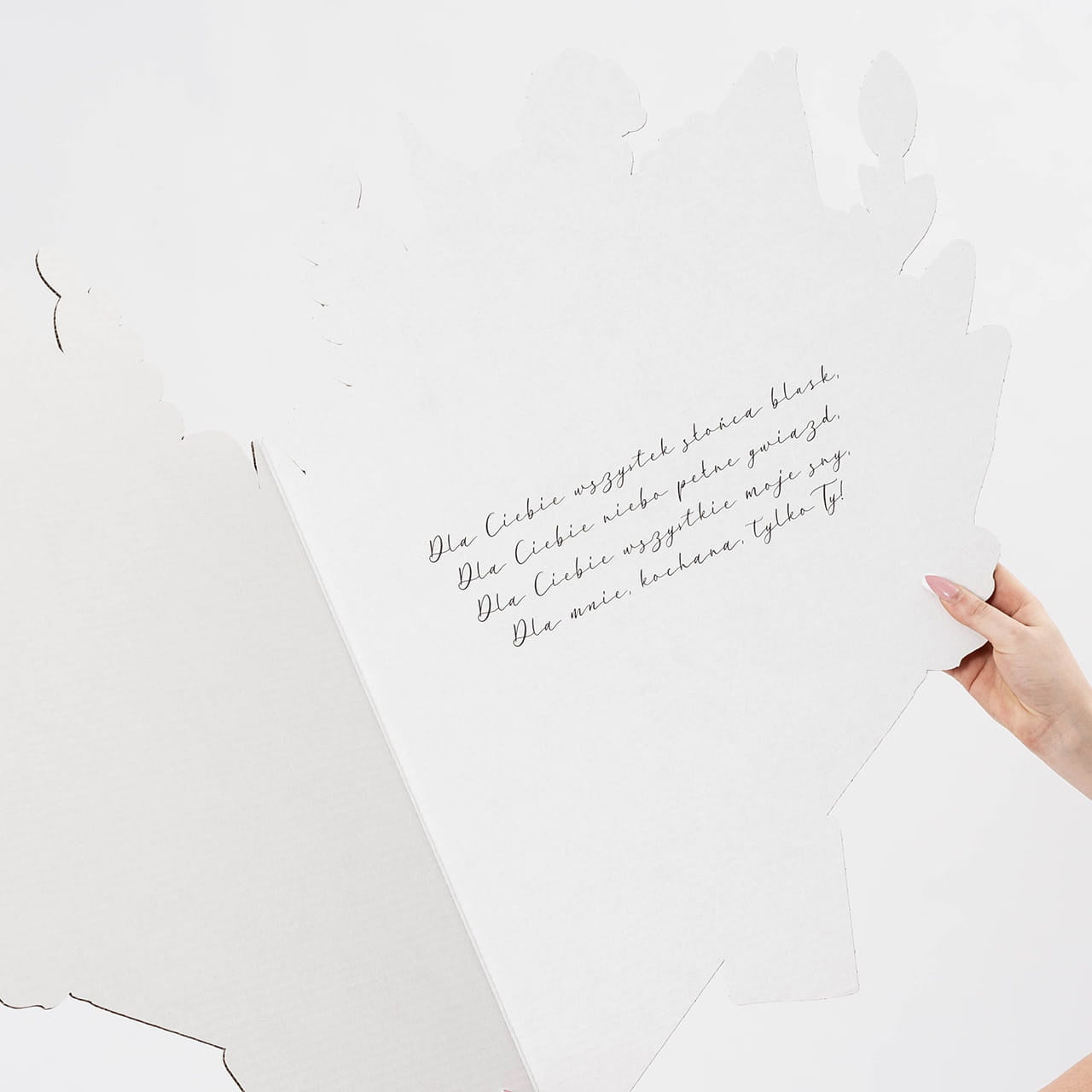 Duża kartka xxl bukiet kwiatów upominek na dzień kobiet upominek dla kobiety personalizowana kartka