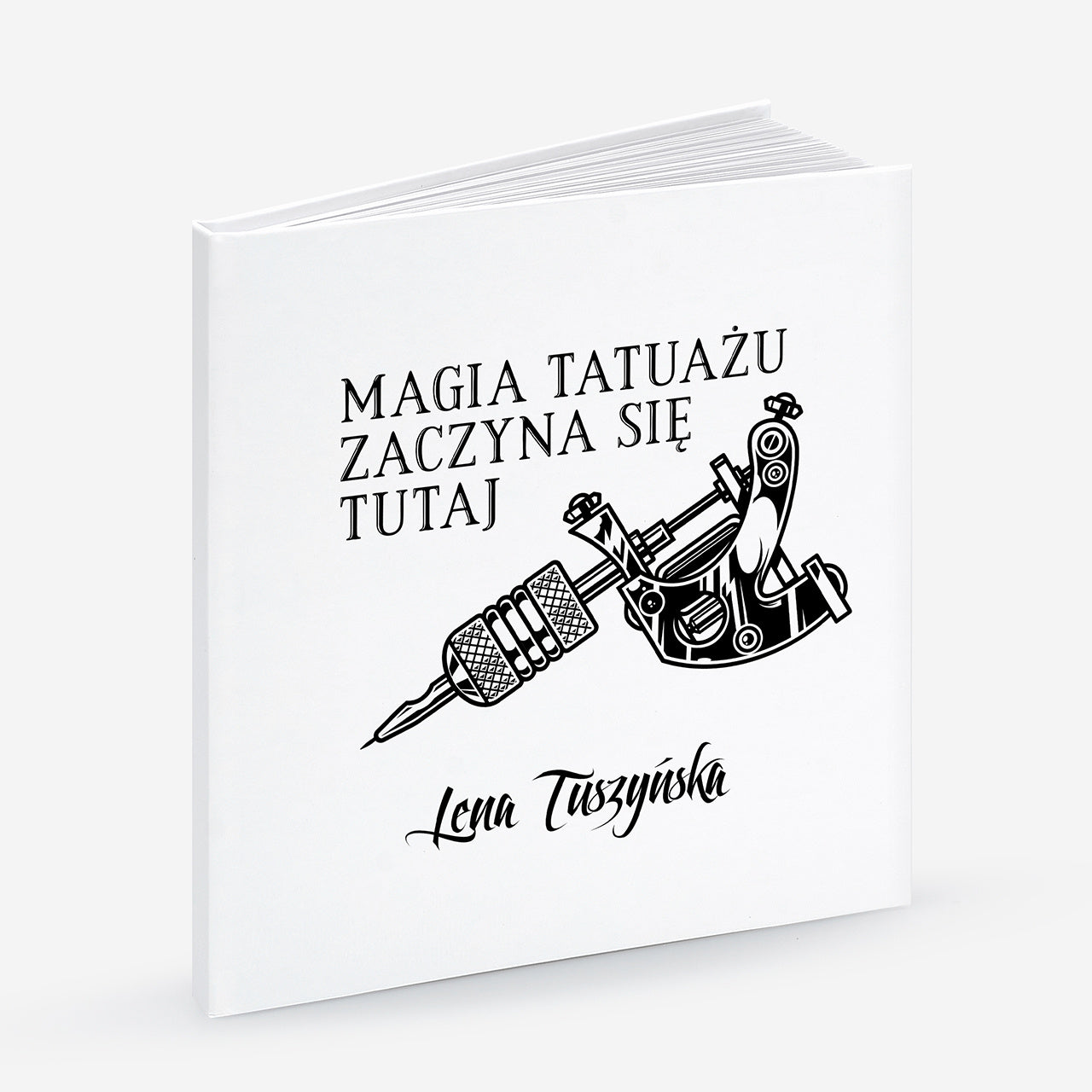Personalizowany szkicownik z imieniem - prezent dla tatuatora