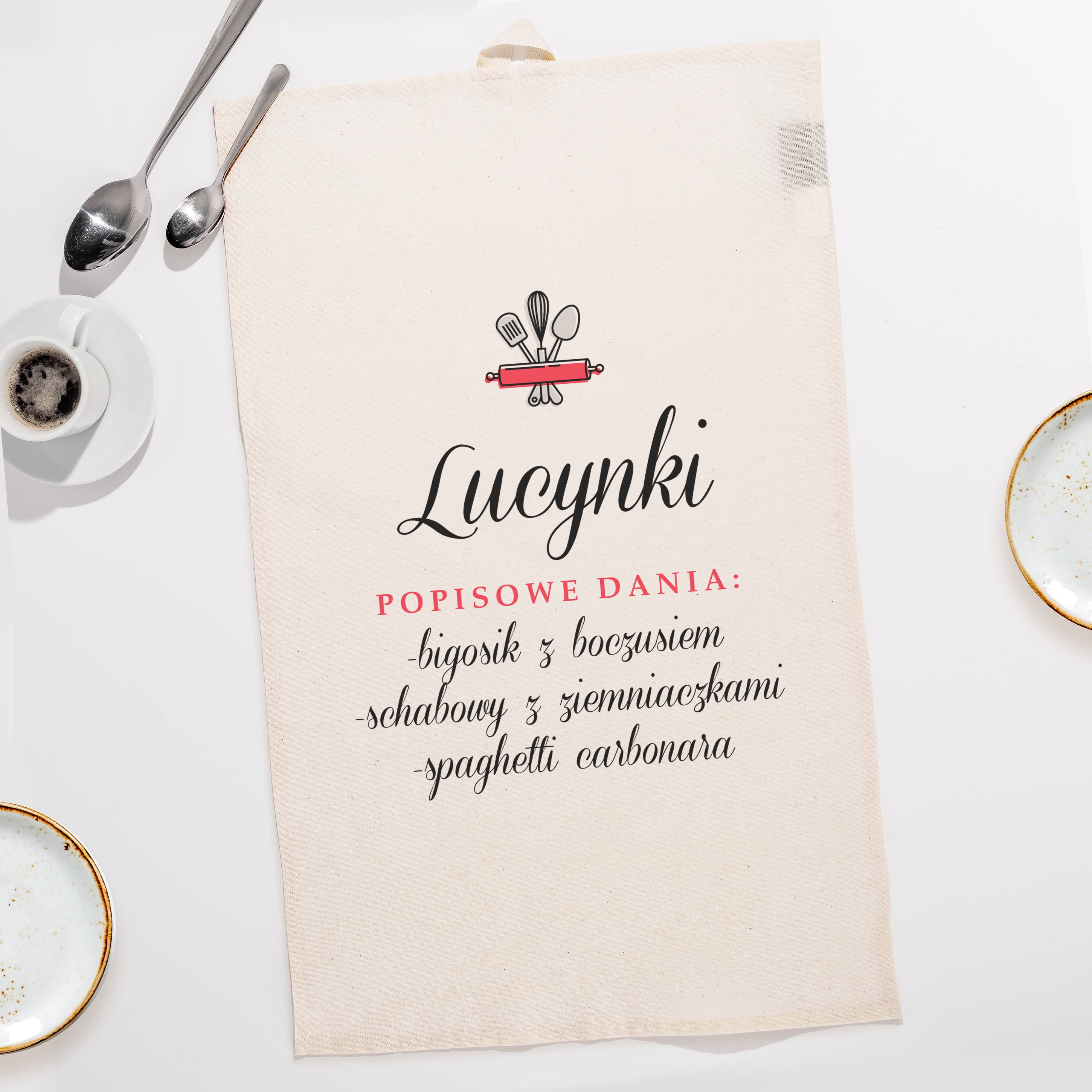 Kuchenny ręcznik na prezent - popisowe dania