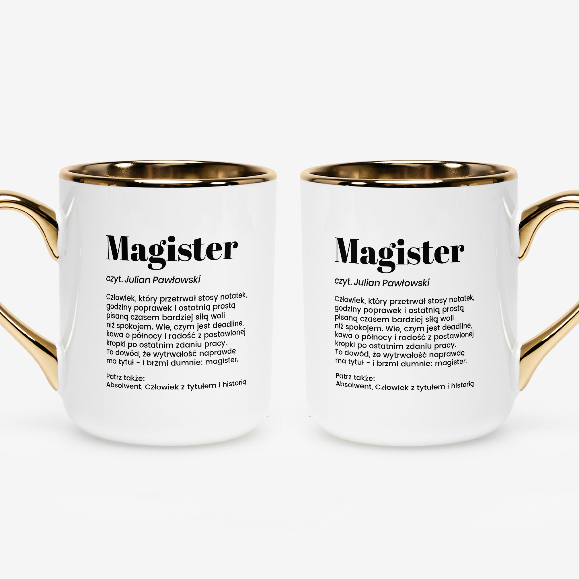 Kubek personalizowany dla magistra - śmieszny prezent dla magistra