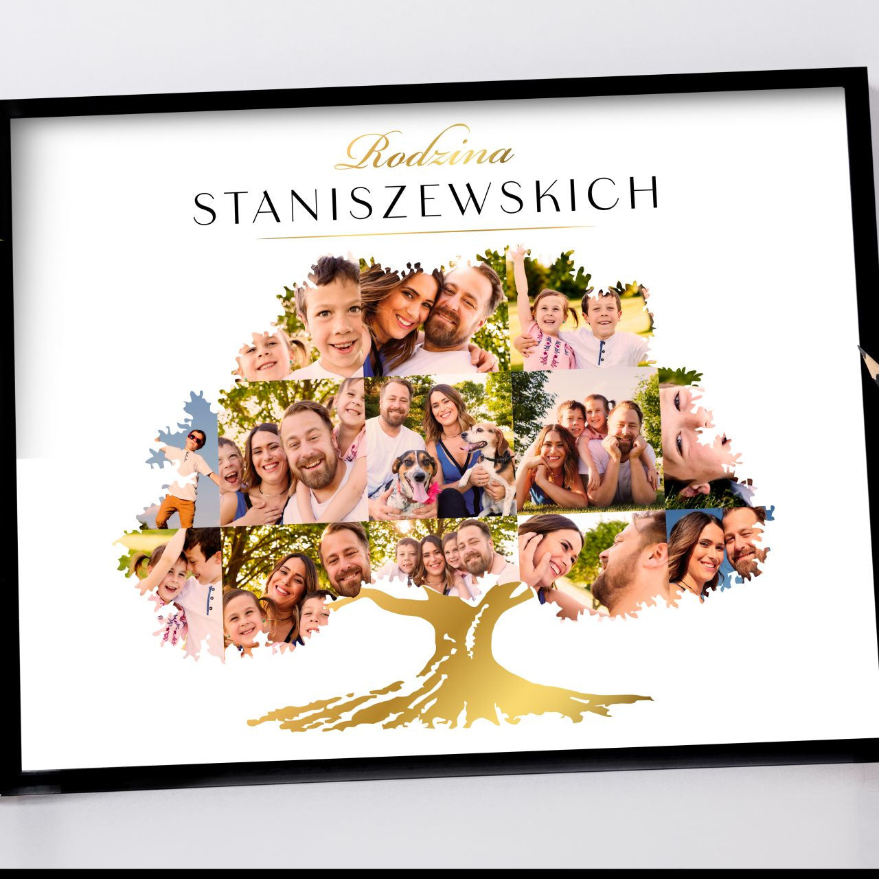 Plakat na prezent - drzewo genealogiczne