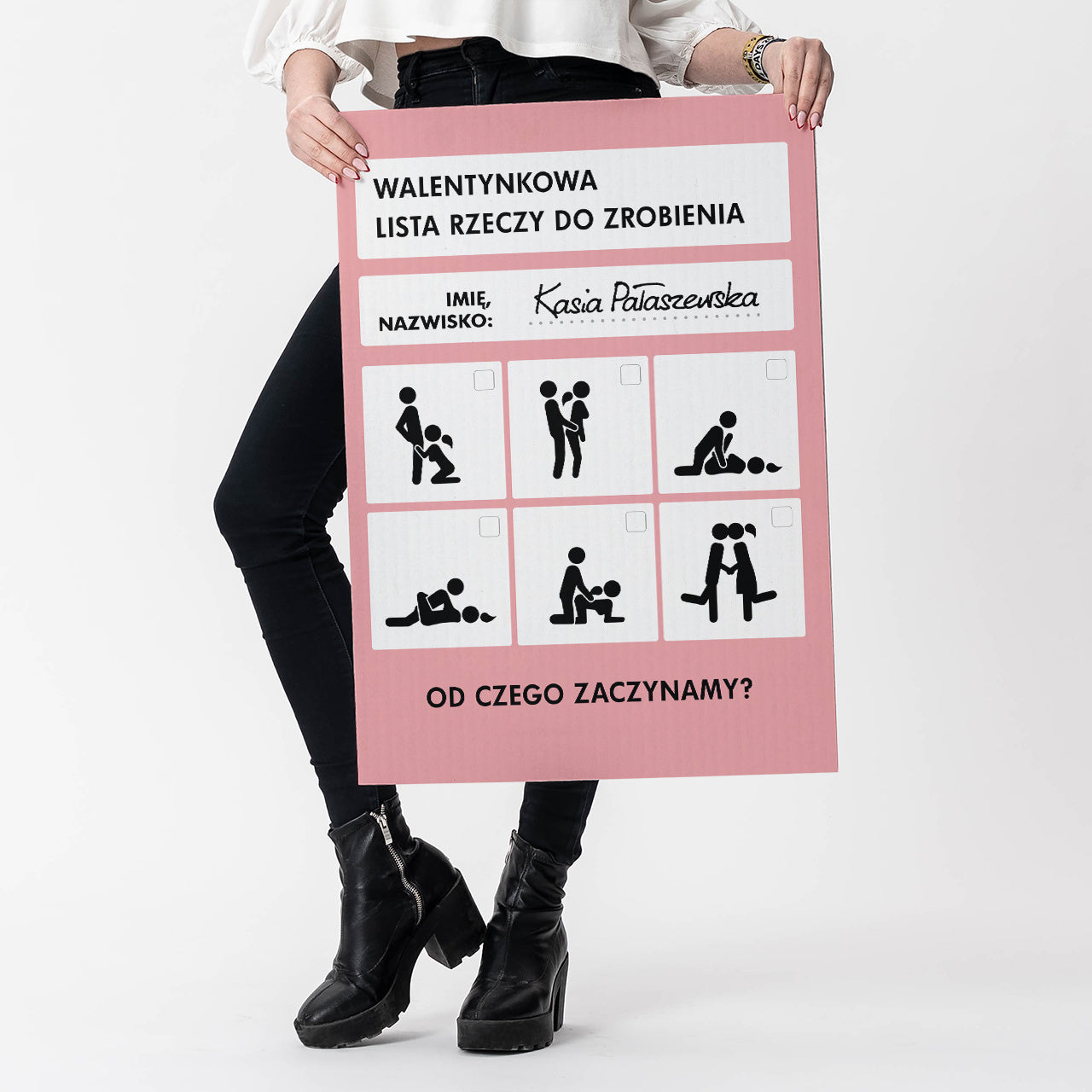 Personalizowana kartka XXL - Jej Aktywne Walentynki