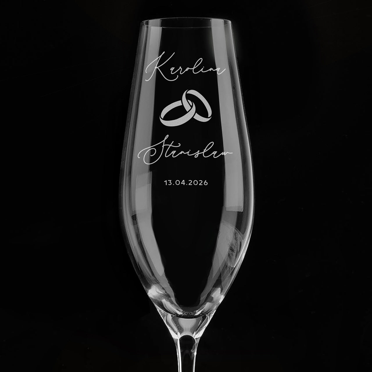 Grawerowane kieliszki na ślub - elegancki prezent ślubny