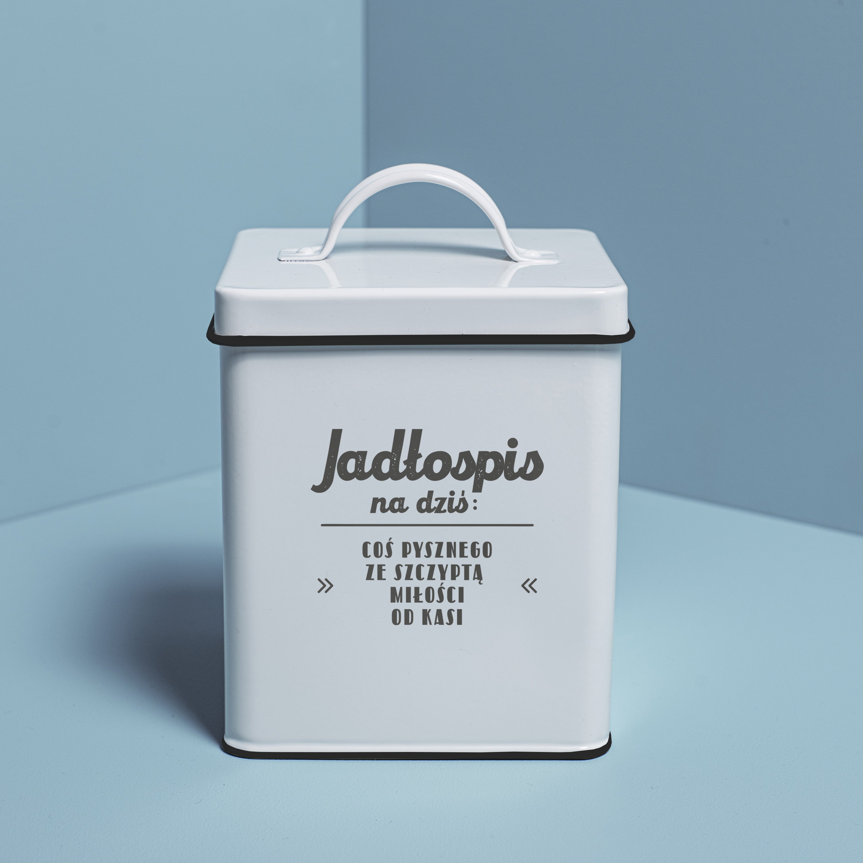 Personalizowana puszka kuchenna - prezent dla gospodyni domowej