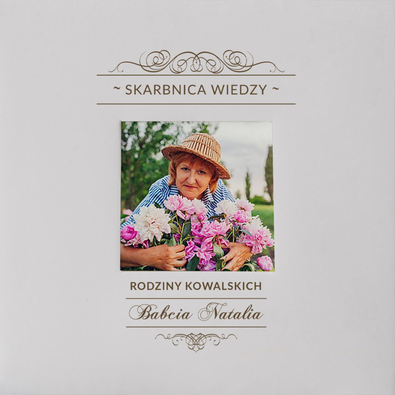 Album dla babci - Skarbnica Wiedzy - prezent dla babci na imieniny album fotograficzny dla babci dzień babci 