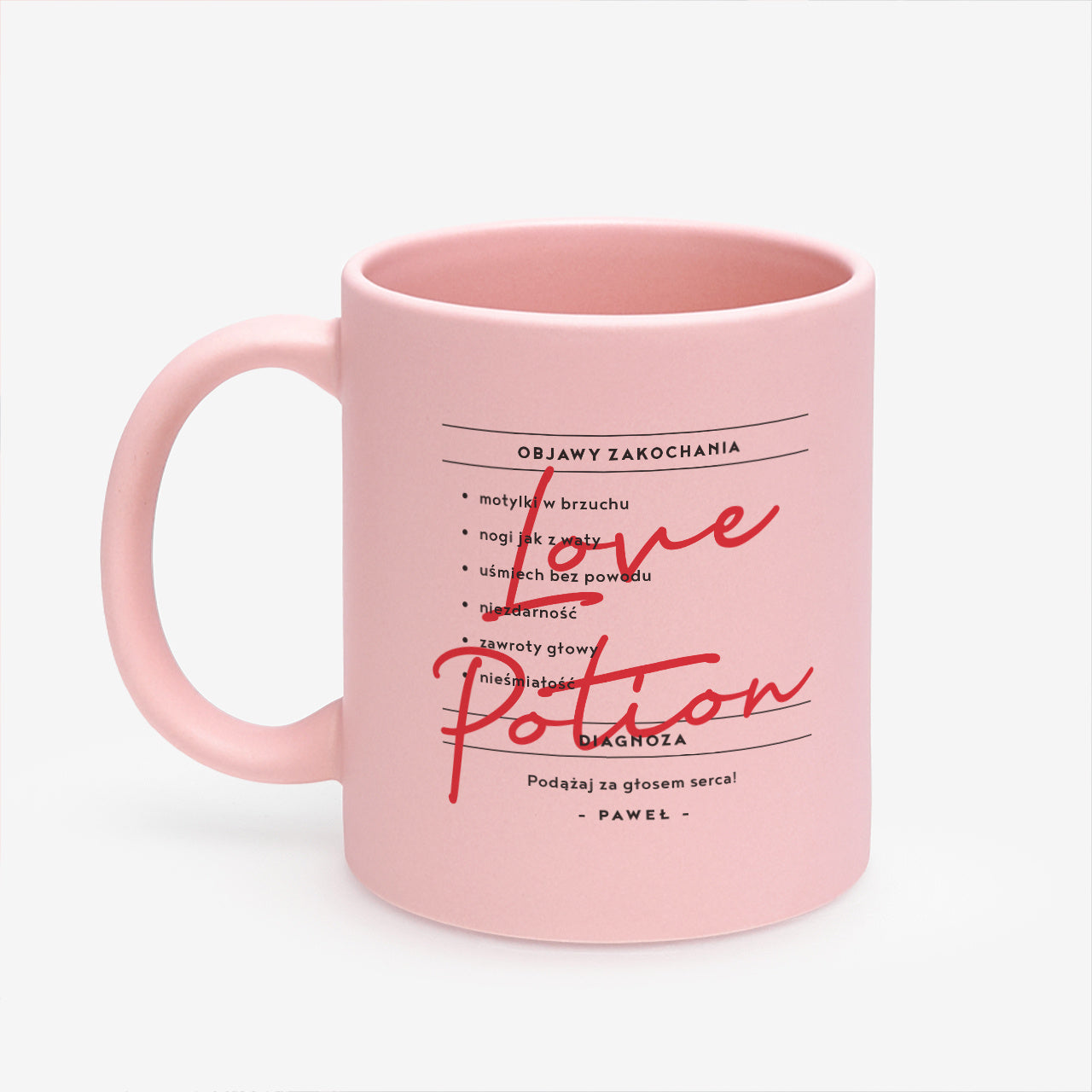 Kubek dla dziewczyny - love potion personalizowany kubek dla dziewczyny śmieszny prezent dla niej 