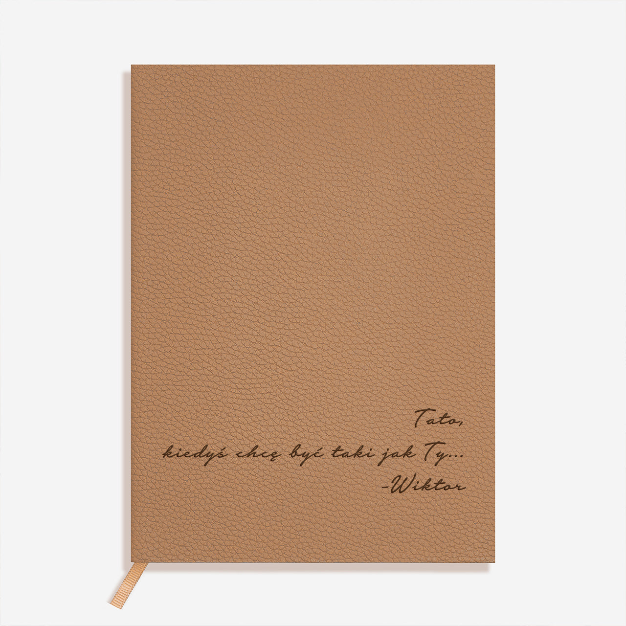 Skórzany notes na Dzień Ojca personalizowany notes prezent dla taty na Dzień Ojca upominek na Dzień Taty