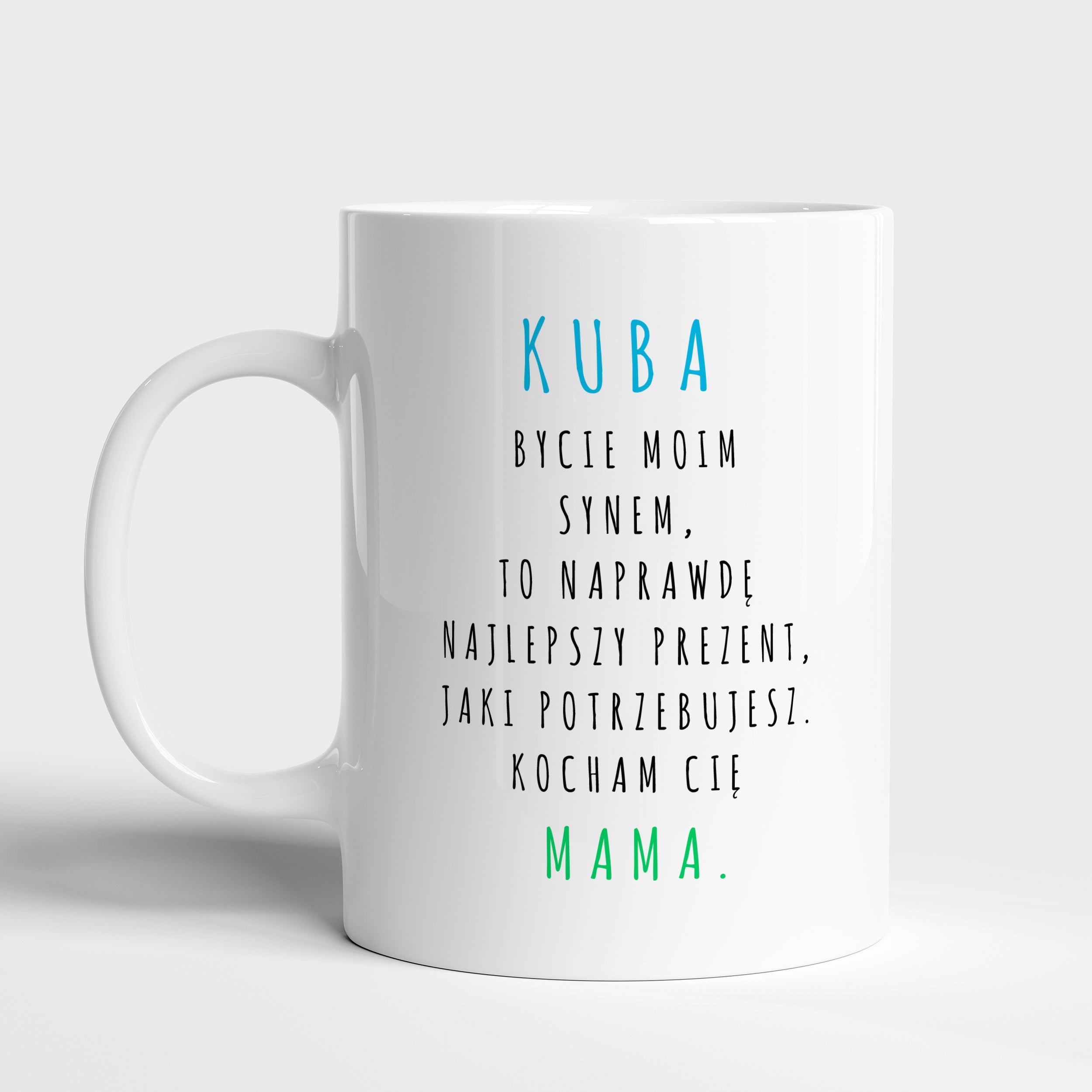 Personalizowany kubek dla syna - sentymentalny prezent dla syna