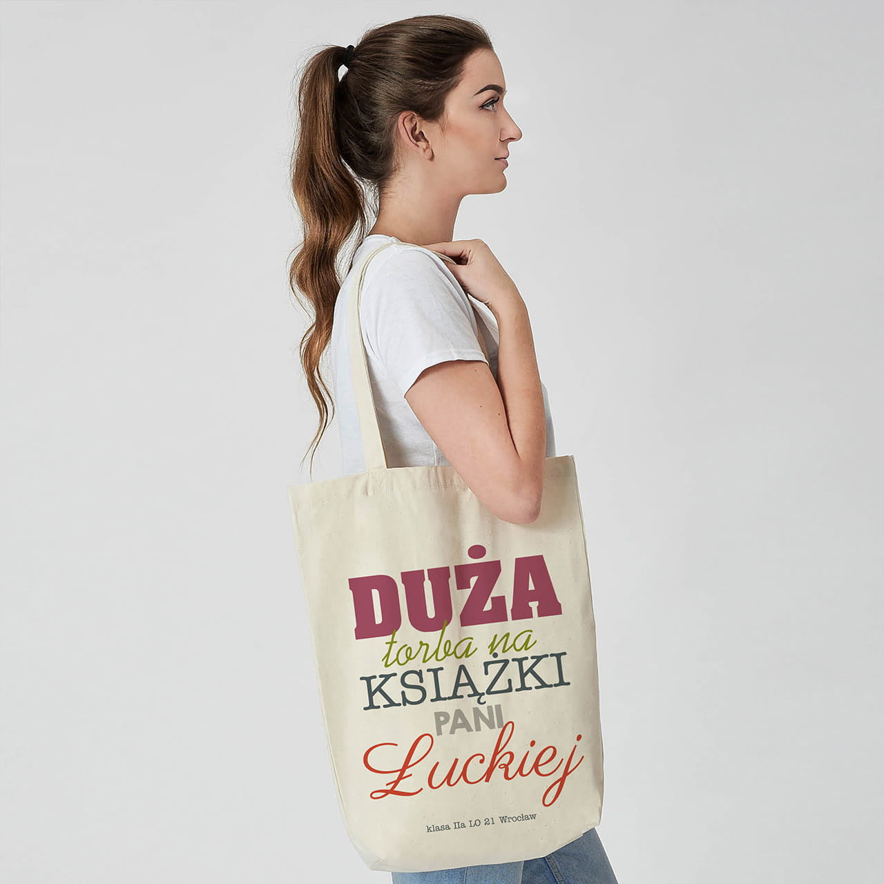 Torba na książki dla nauczyciela torba dla nauczyciela prezent dla nauczyciela torba szkolna