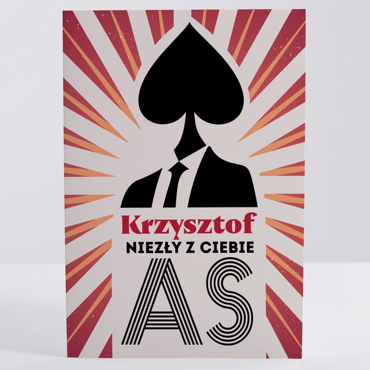 Kartka dla pokerzysty - niezły as prezent dla chłopaka kartka na dzień chłopaka prezent dla pokerzysty