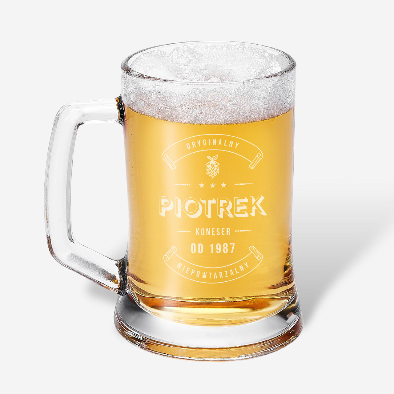 Personalizowany kufel do piwa - prezent urodzinowy dla mężczyzny