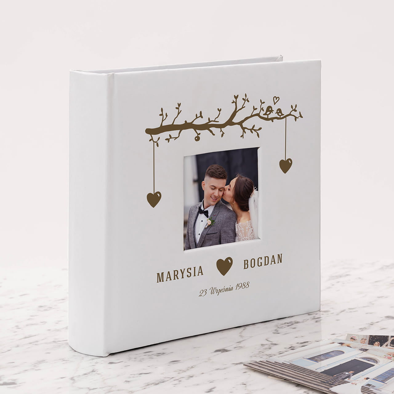 Personalizowany album na Rocznicę Ślubu album na zdjęcia prezent dla pary album fotograficzny