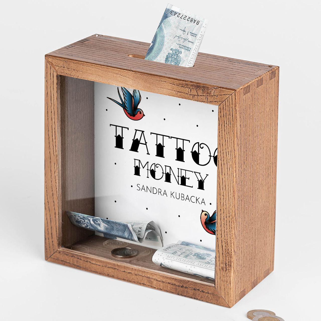 Duża skarbonka na tatuaż - Tatoo Money - prezent na urodziny