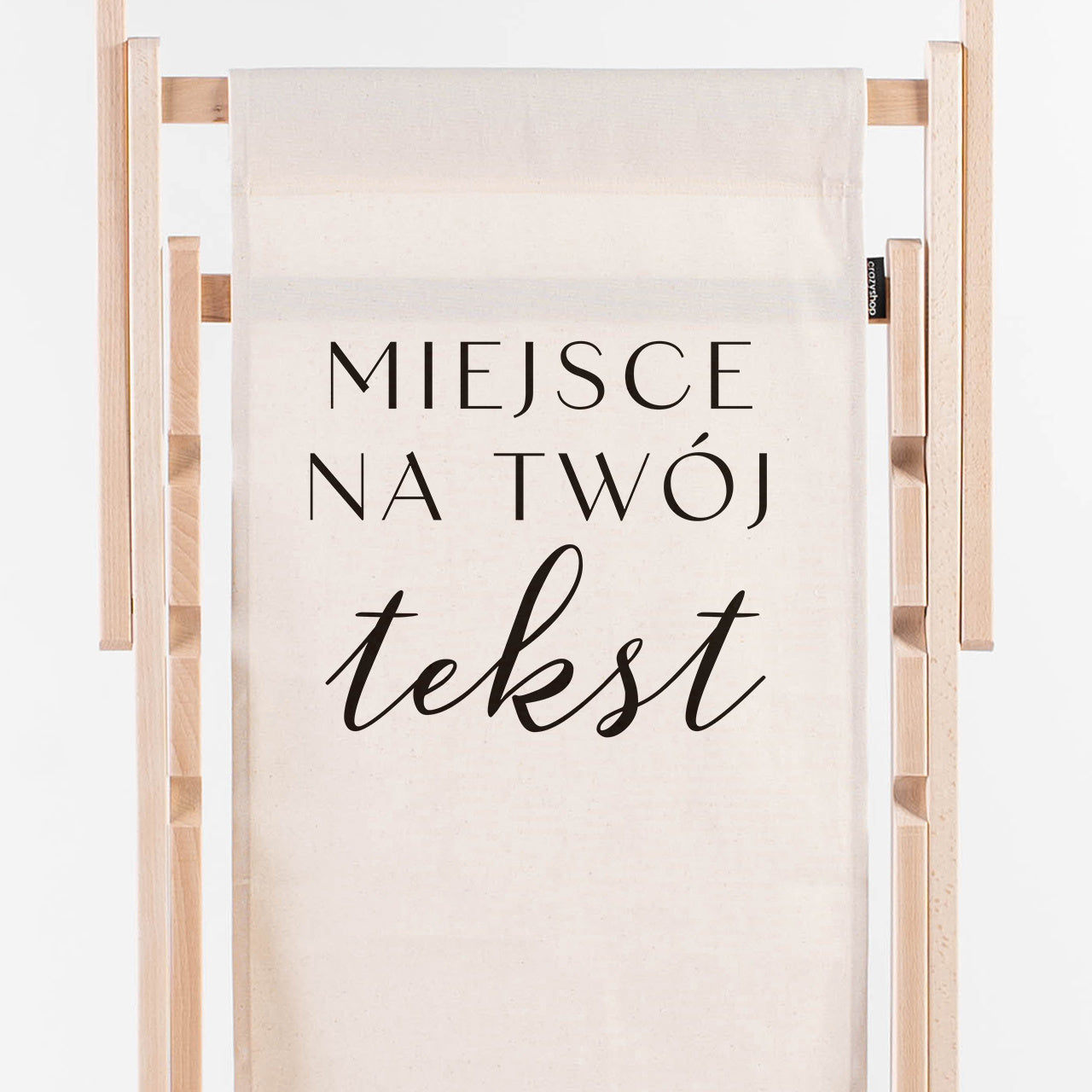 Ogrodowy Personalizowany Leżak z własnym nadrukiem