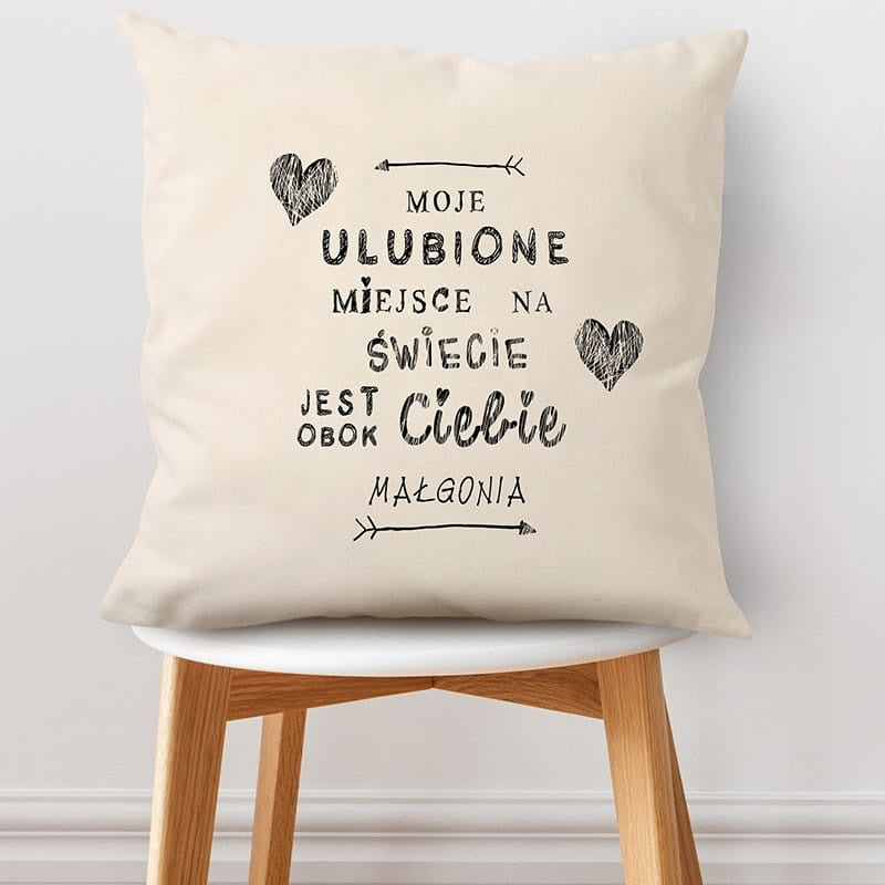 Poduszka z nadrukiem dla dziewczyny prezent dla dziewczyny personalizowana poduszka poduszka dla dziewczyny