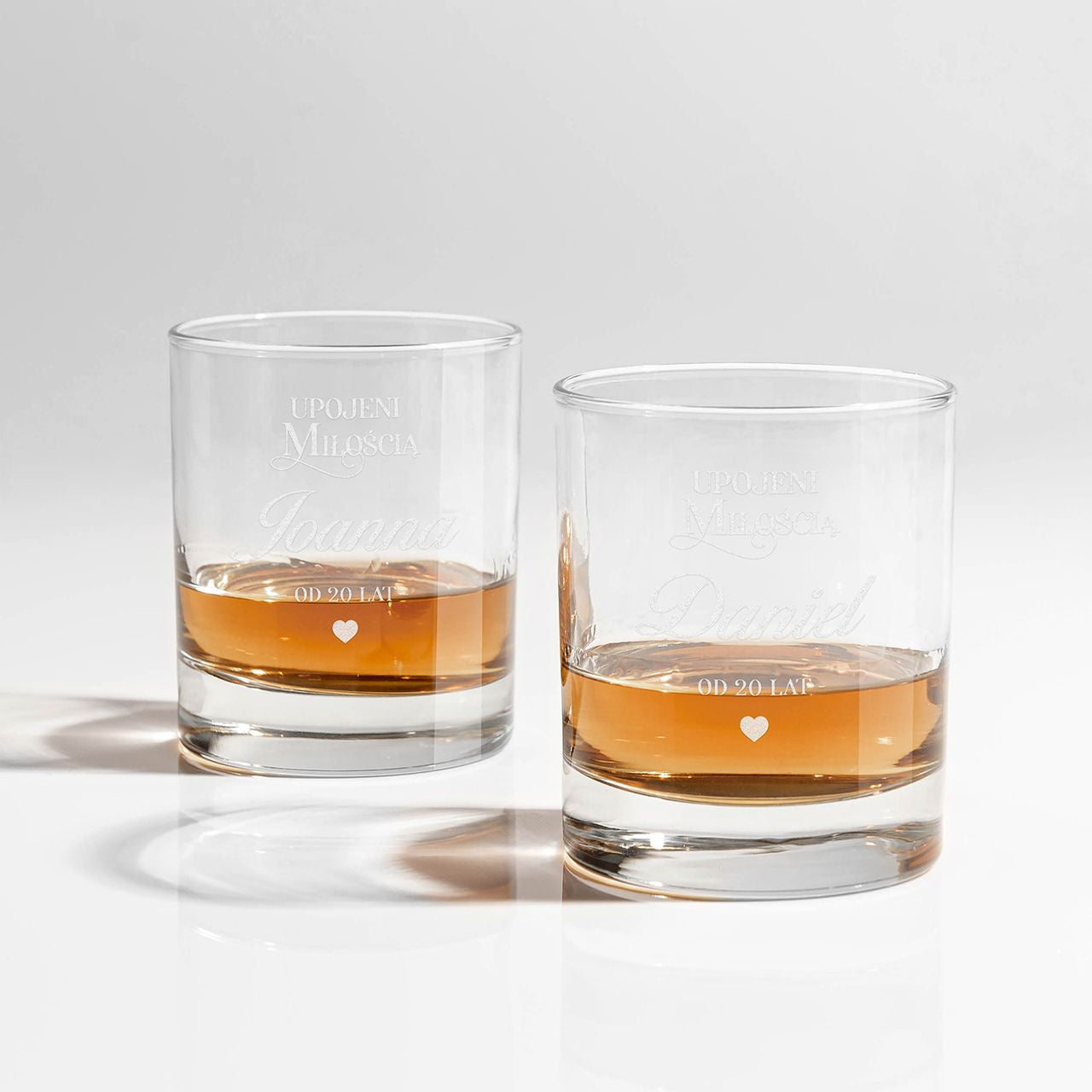 Zestaw szklaneczek do whisky na prezent z okazji 20 Rocznicy Ślubu