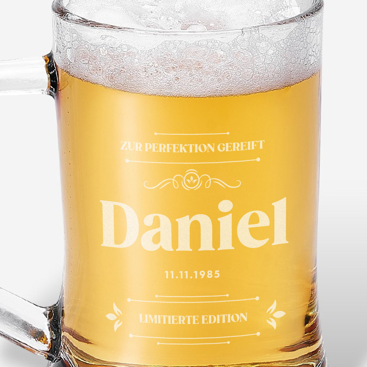 Bierkrug mit Gravur GEBURTSTAGSGESCHENK für einen Mann