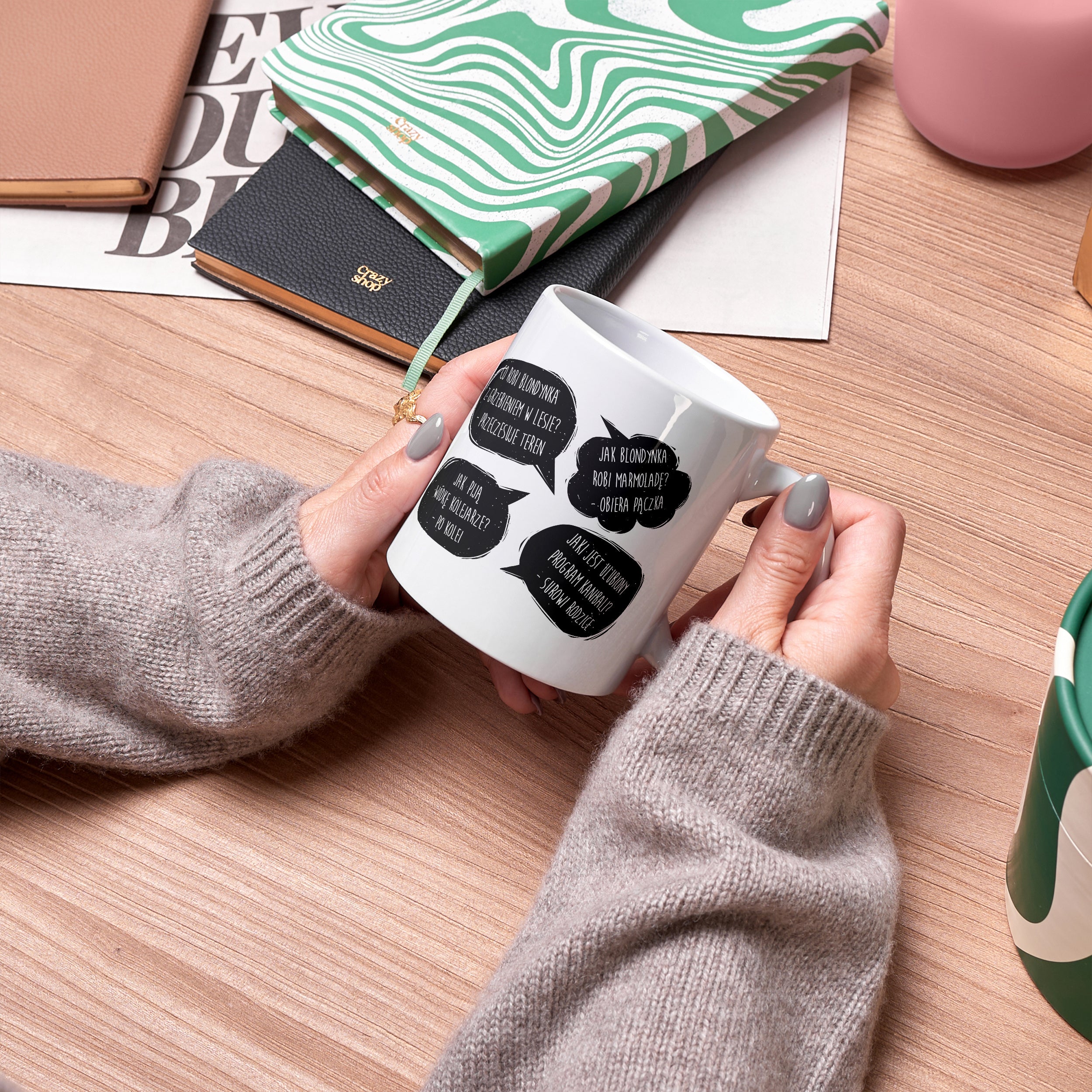 Personalizowany kubek Suchary - prezent dla dowcipnisia kubek z nadrukiem prezent dla żartownisia