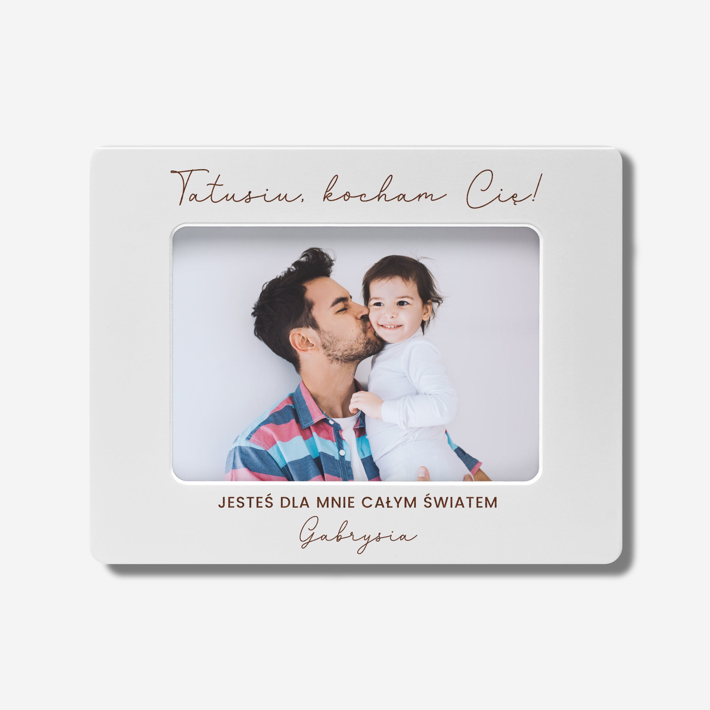 Ramka z grawerem na prezent dla taty personalizowany prezent dla taty wyjątkowy prezent dla taty na Dzień Taty