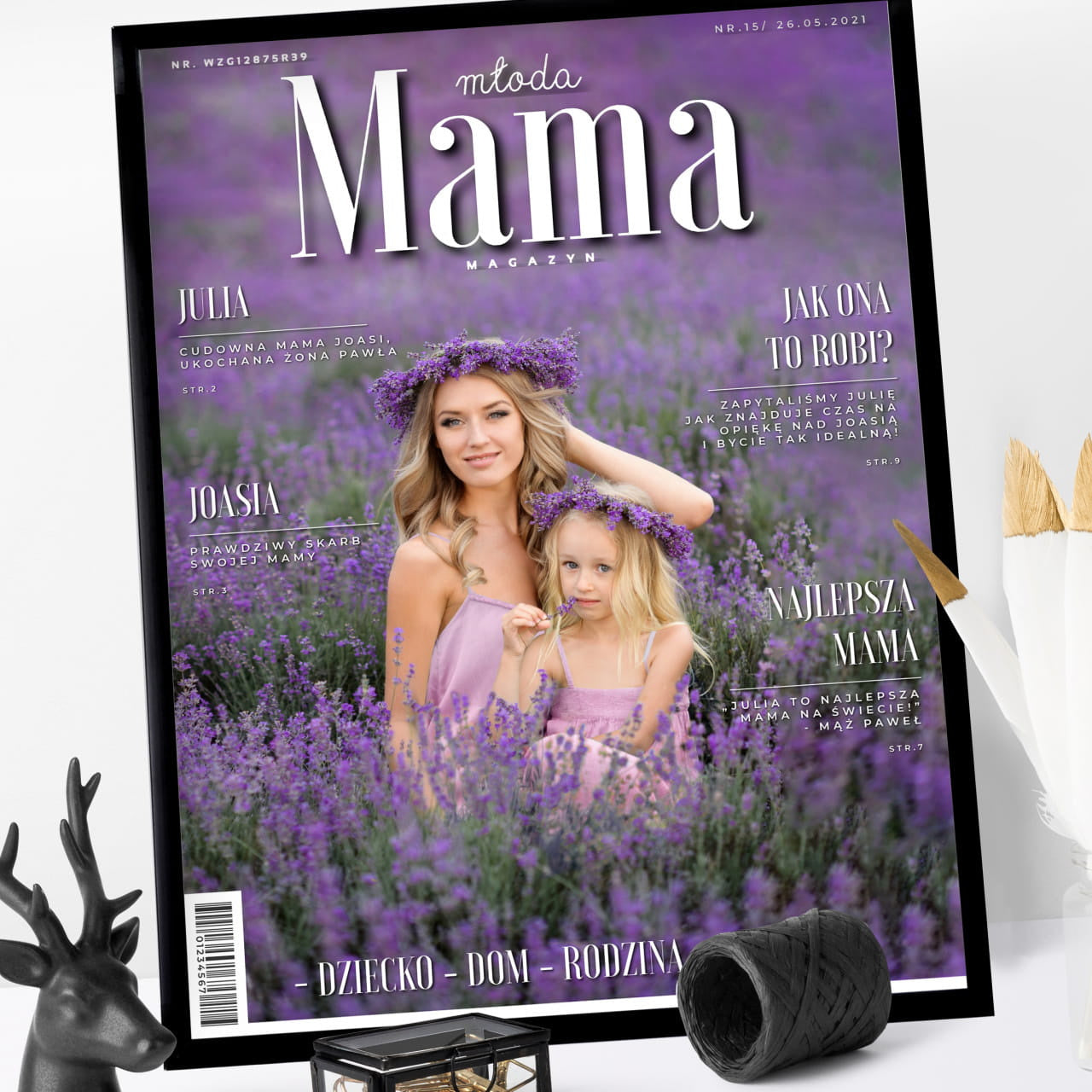 Plakat ze zdjęciem dla młodej mamy
