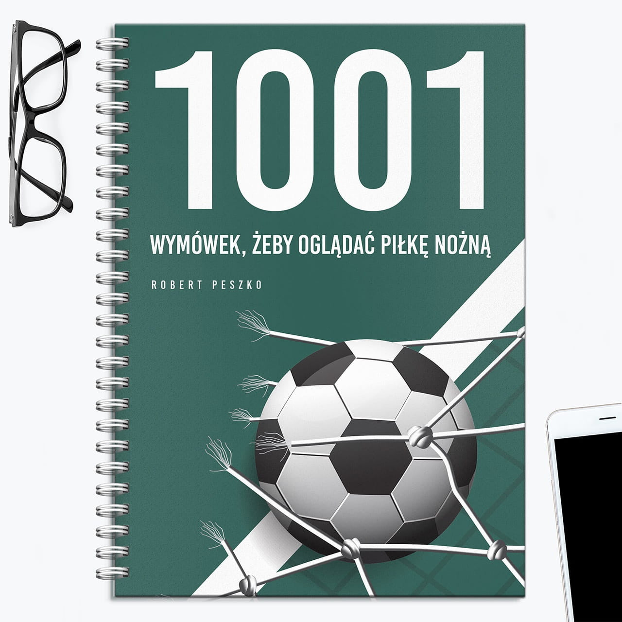 Personalizowany notatnik dla kibica piłki nożnej prezent dla kibica notatnik z nadrukiem