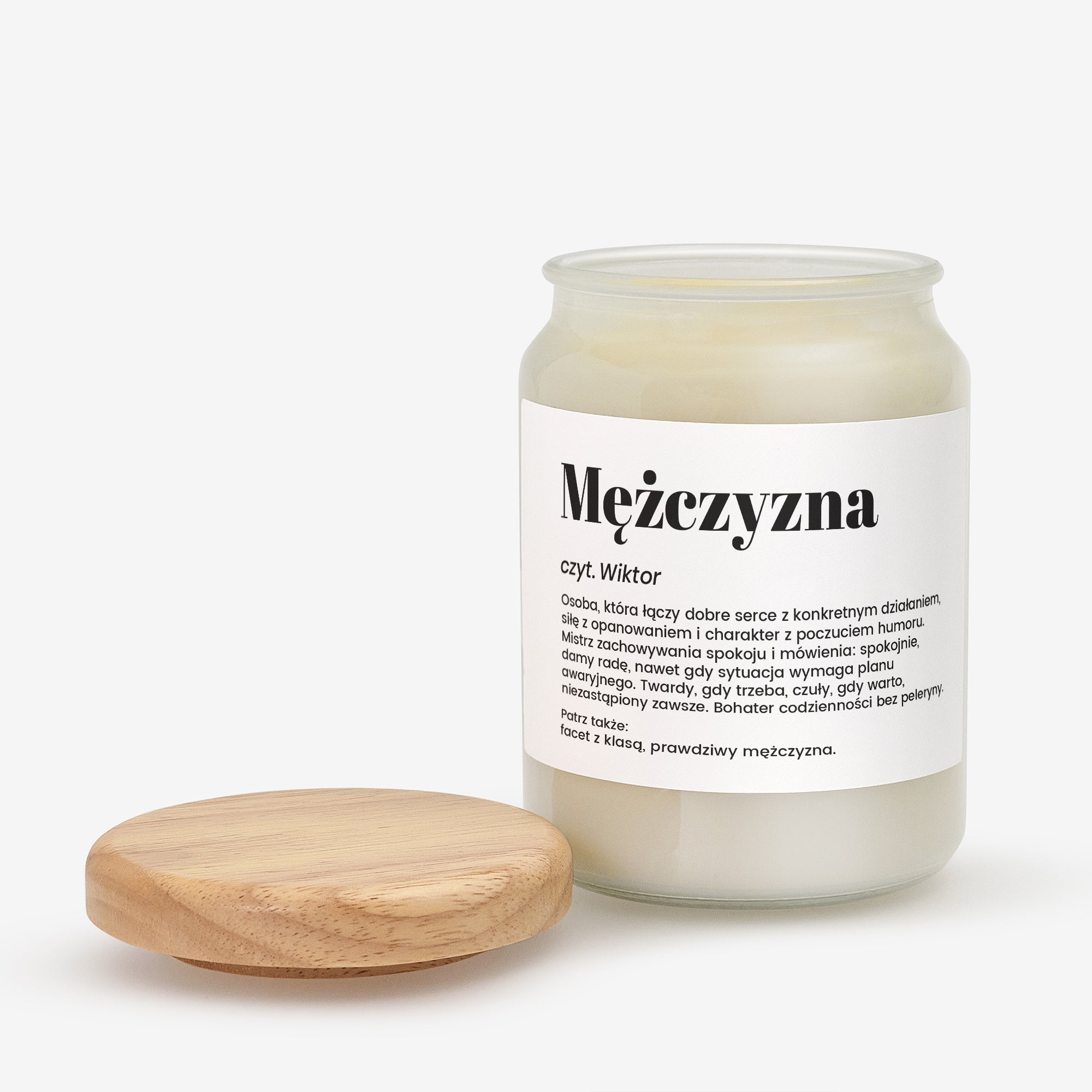 Personalizowana świeca dla mężczyzny - definicja