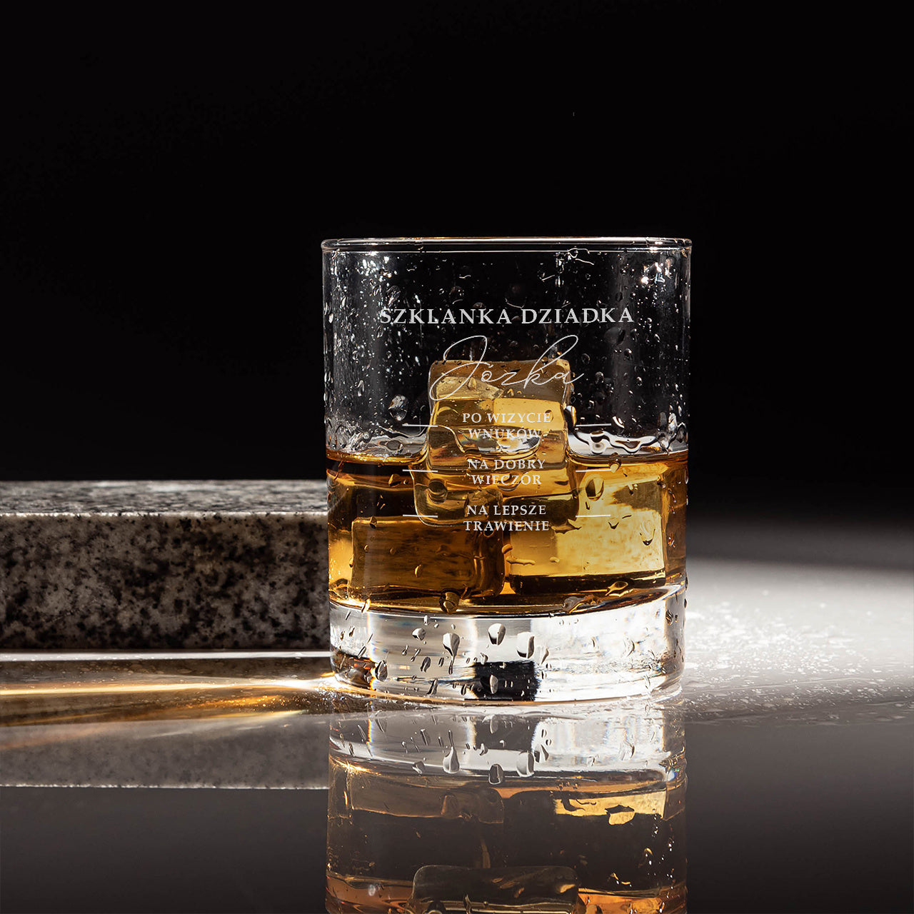 Personalizowana szklanka do whisky - Skala - prezent dla dziadka