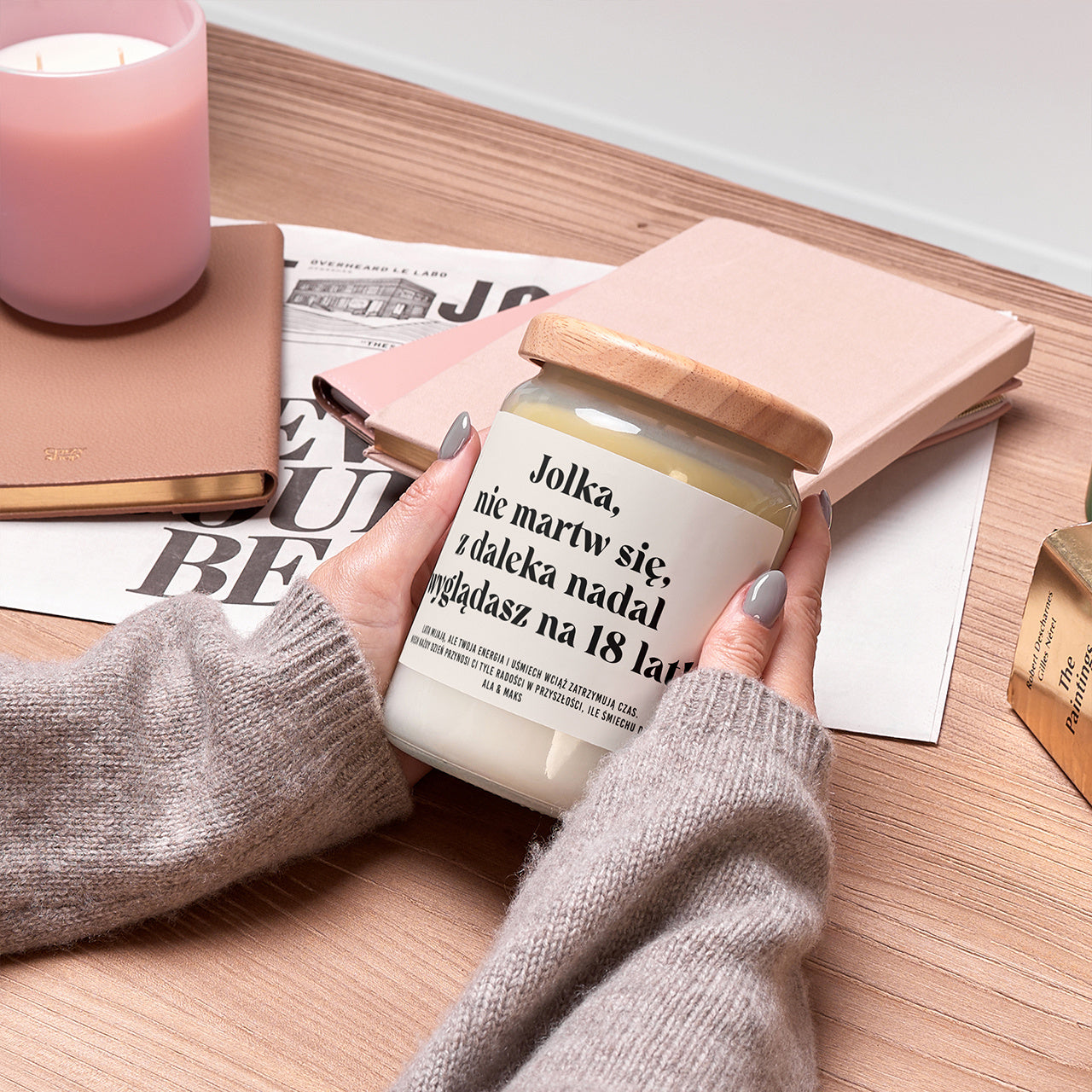 Świeczka personalizowana na urodziny dla niej 