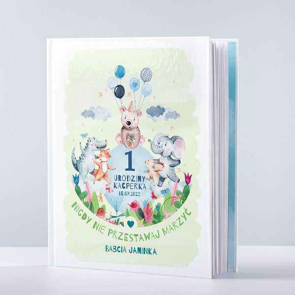 Książka z bajkami - prezent dla chłopca na roczek księga baśni prezent dla rocznego chłopca