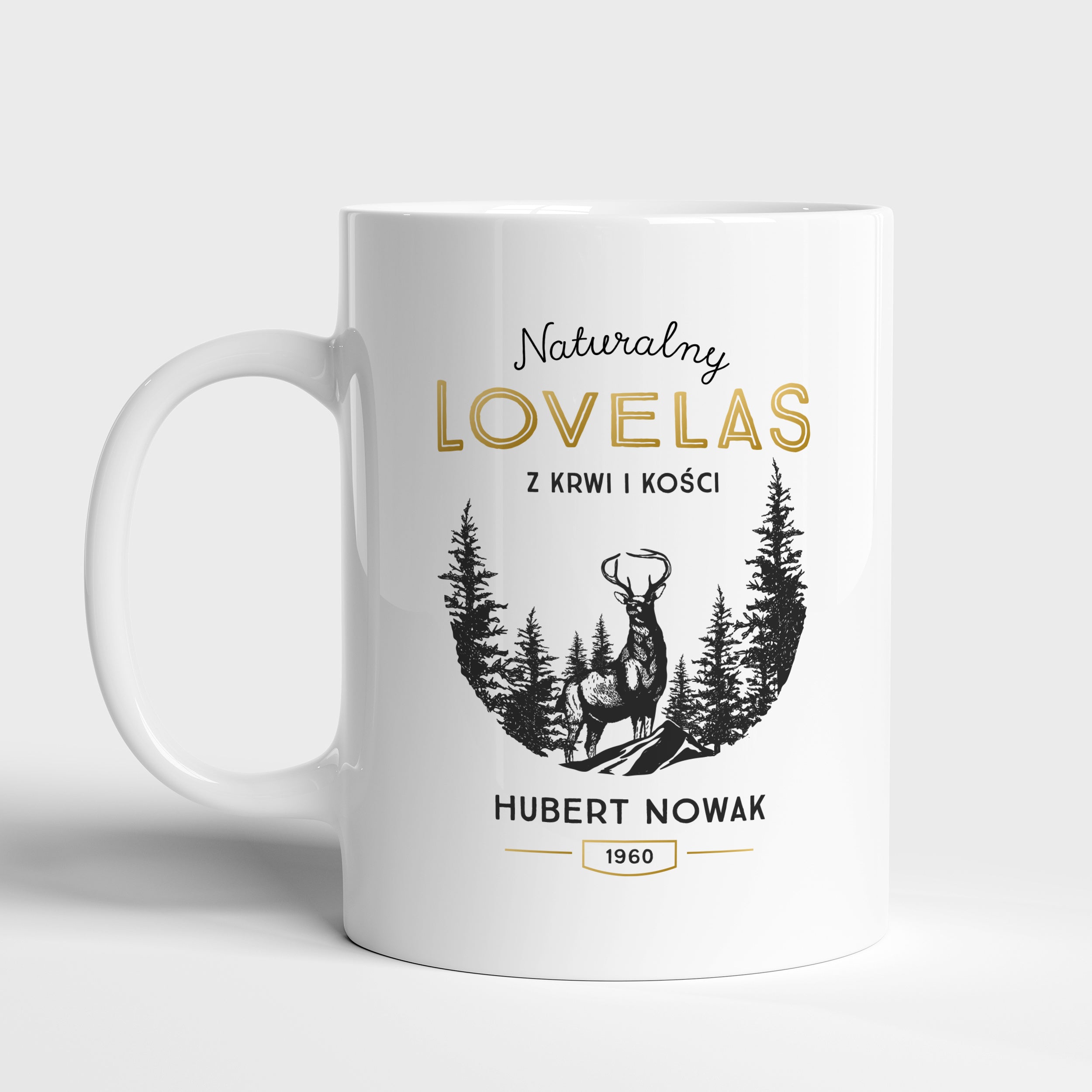 Personalizowany kubek dla leśnika kubek z nadrukiem kubek personalizowany prezent dla leśnika