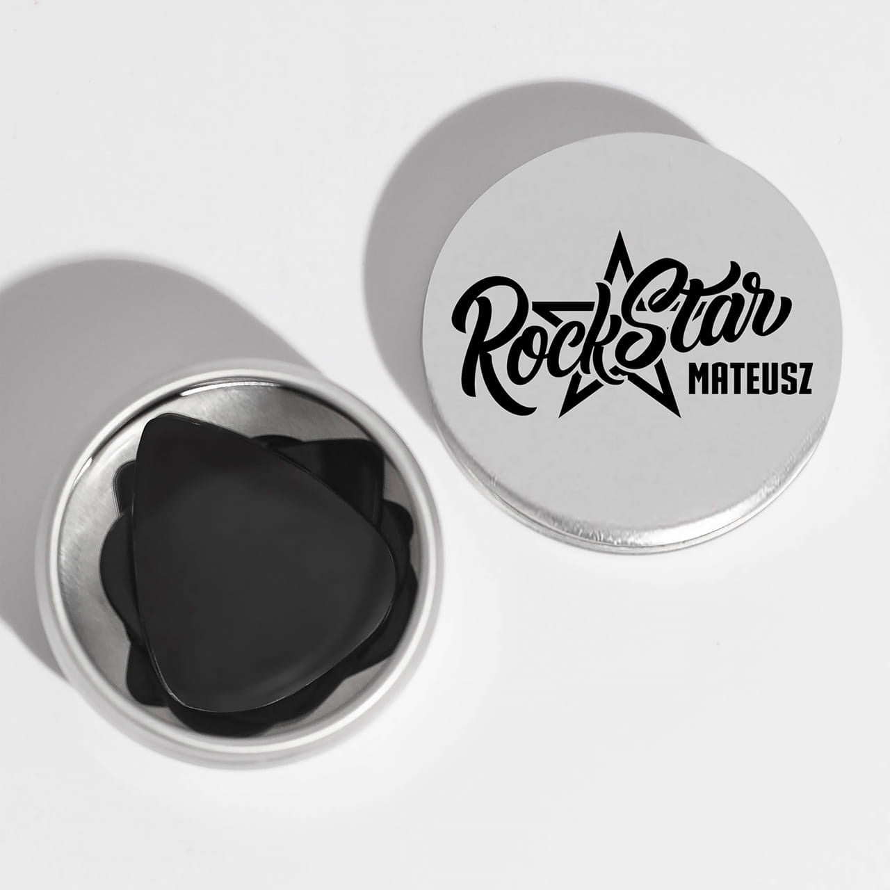 Kostki gitarowe dla basisty - personalizowane kostki do gitary piórka do gitary prezent dla basisty