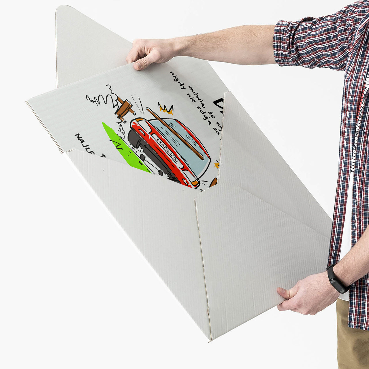 Kartka xxl za zdane prawo jazdy kartka gratulacyjna personalizowana kartka