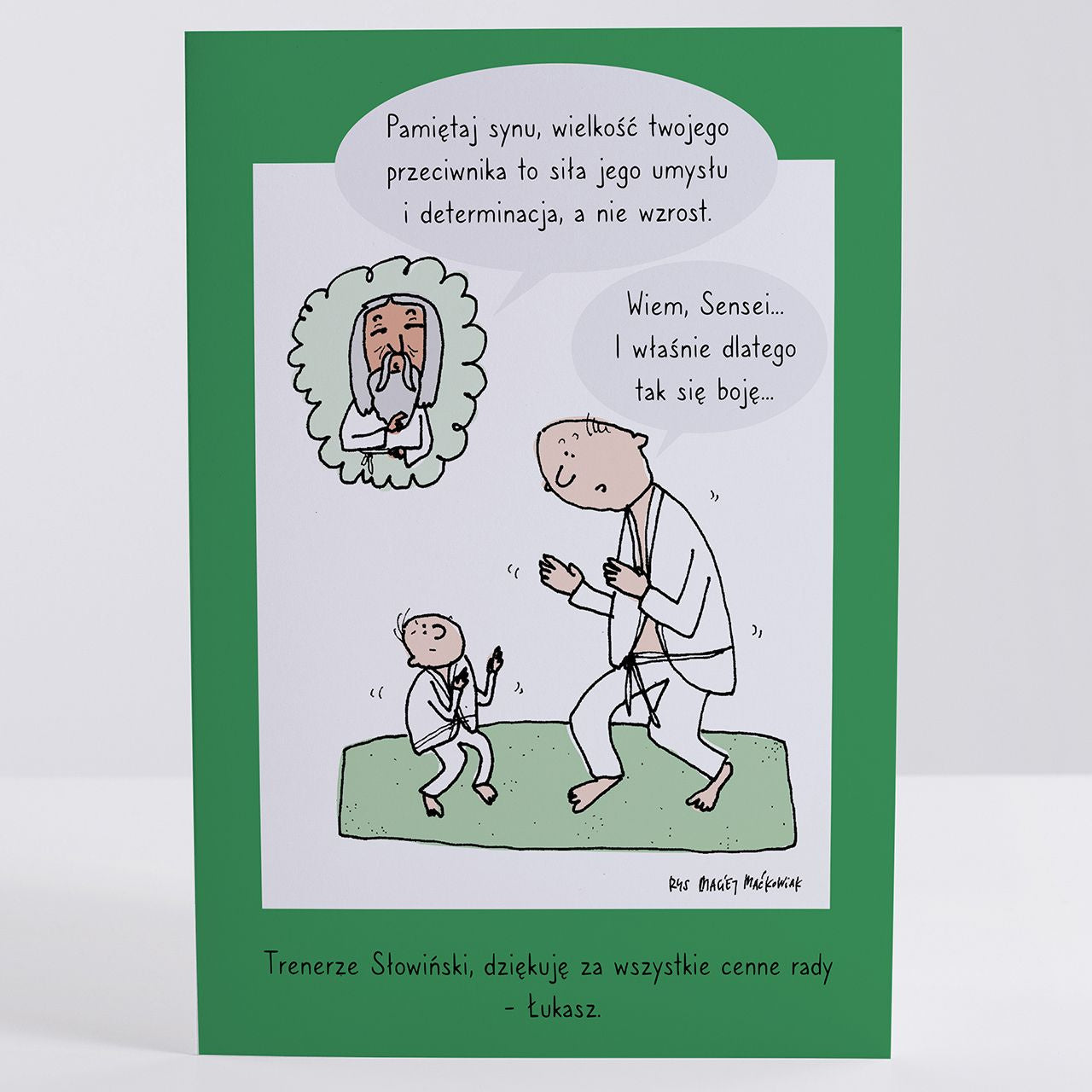 Kartka z życzeniami dla trenera karate