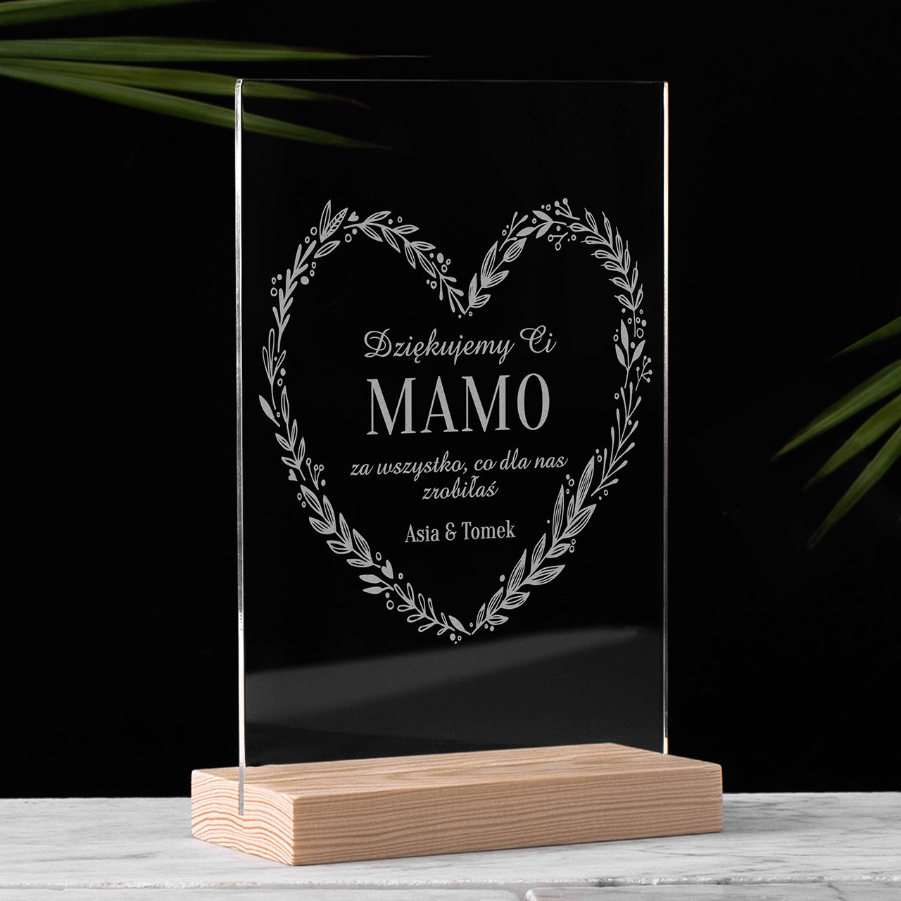 Grawerowana statuetka dla mamy - Dziękujemy Mamo