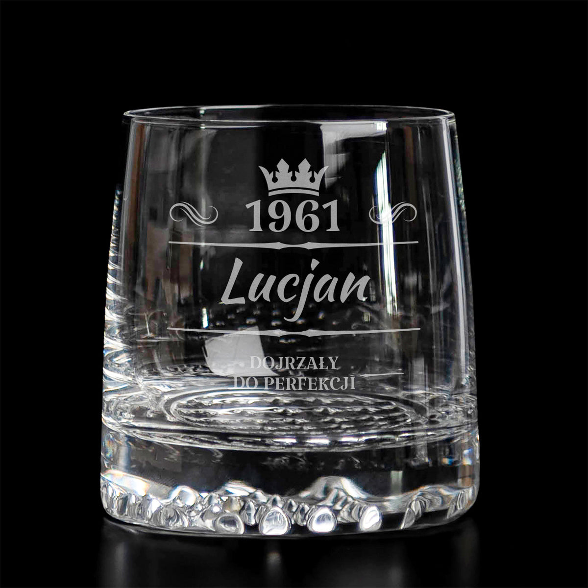 Personalizowana szklanka do whisky dla niego - prezent dla konesera whisky