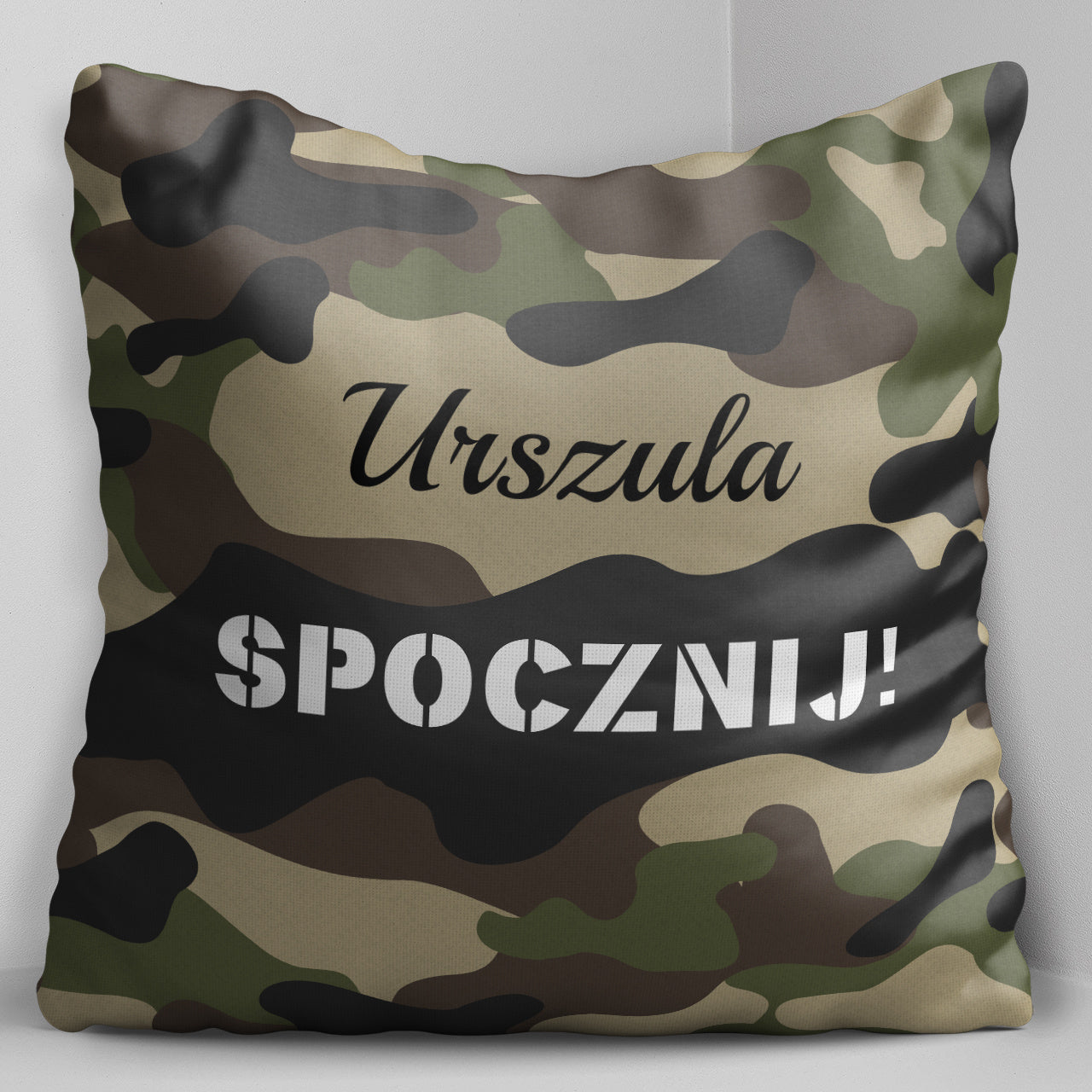 Personalizowana poduszka dla żołnierki