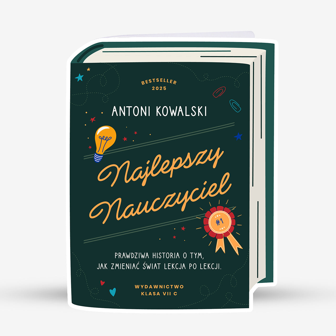 Personalizowana kartka dla nauczyciela - najlepszy nauczyciel