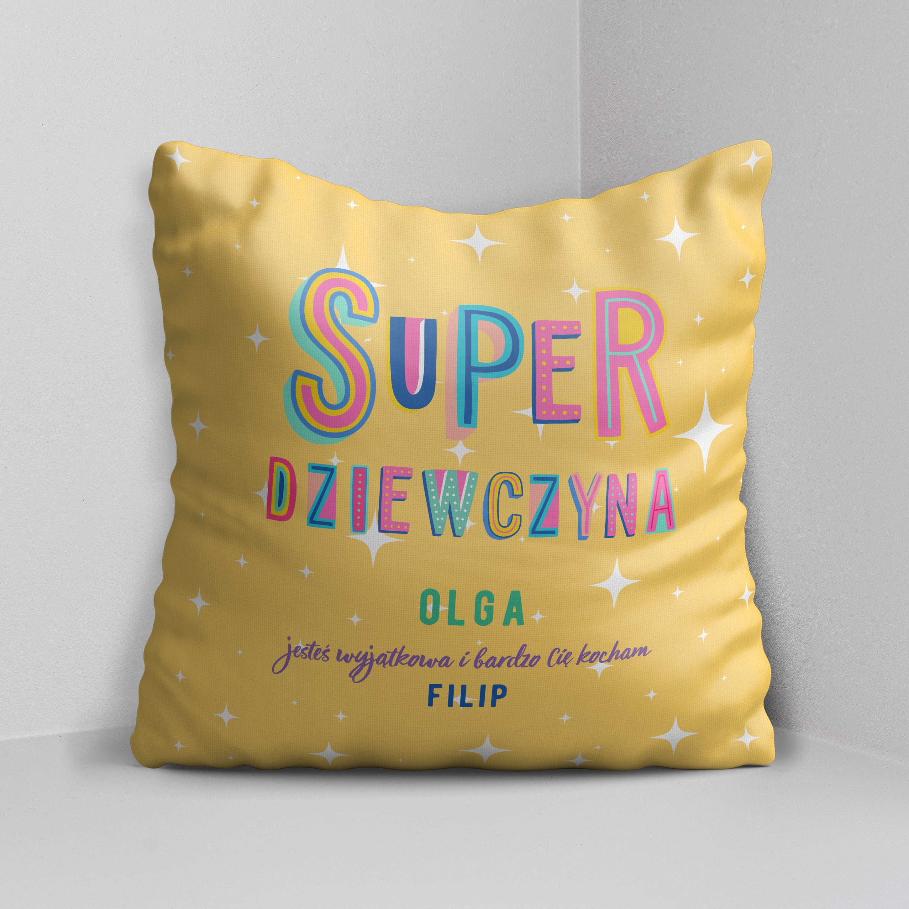 Poduszka dla dziewczyny - superdziewczyna