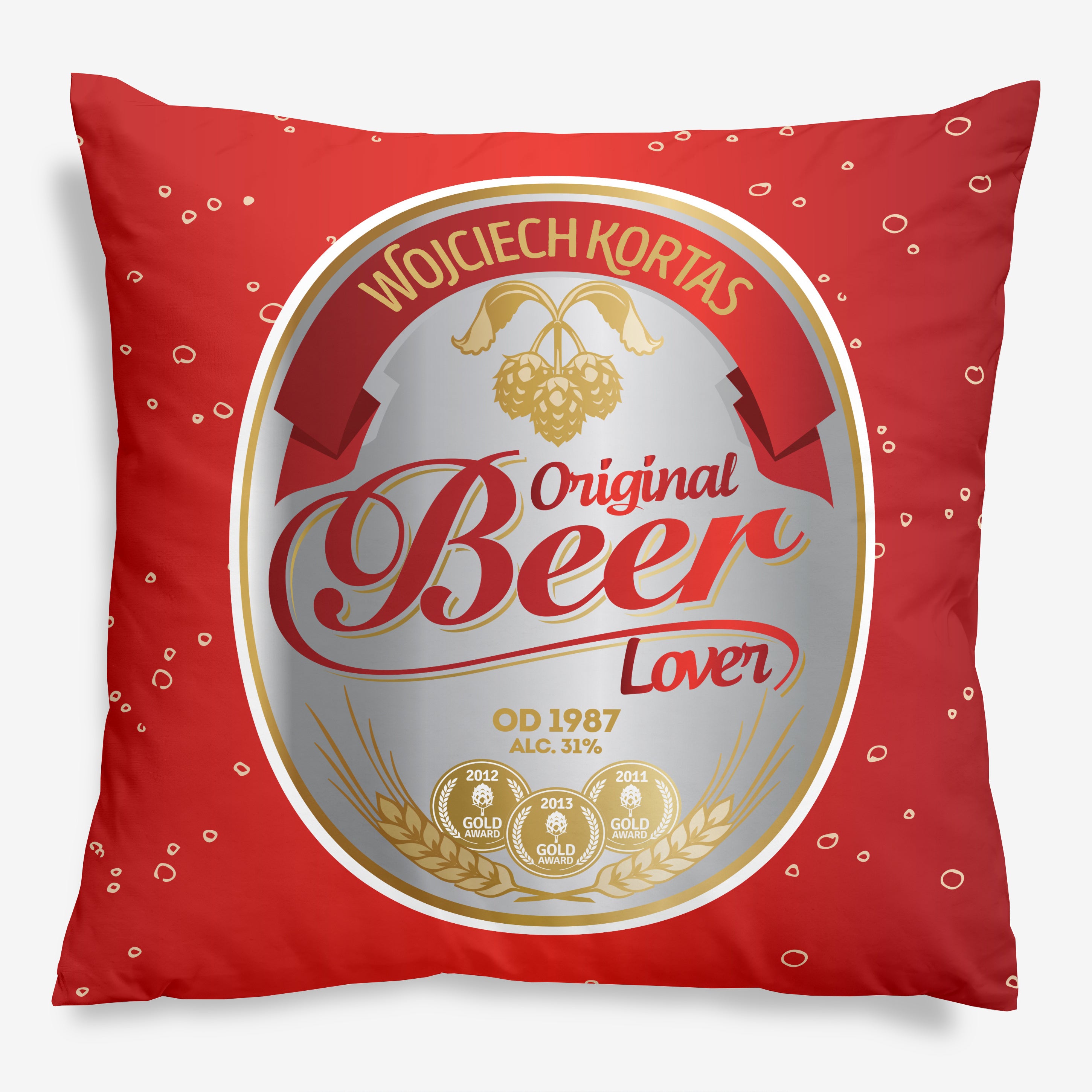 Poduszka dla chłopaka - beer lover