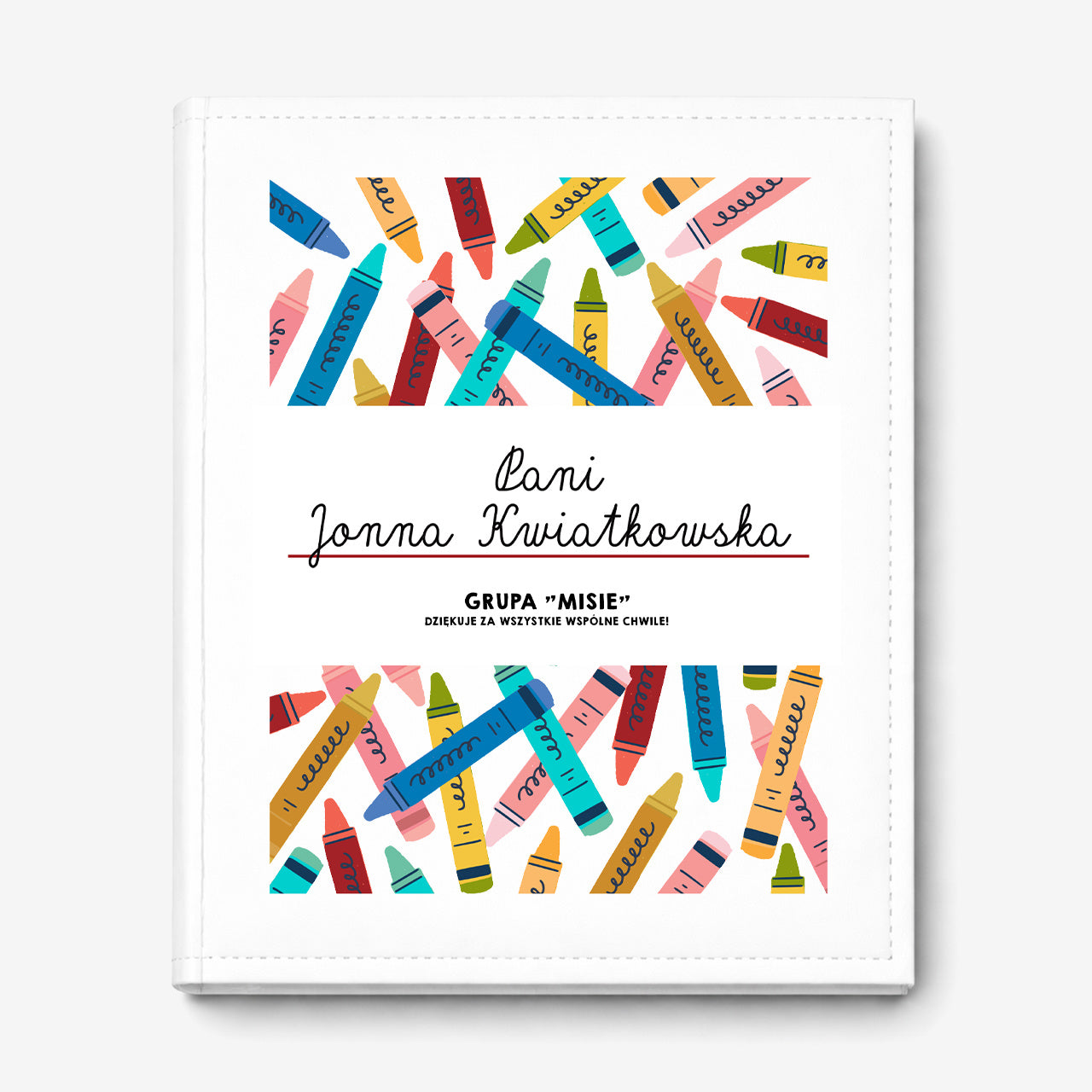 Personalizowany album dla przedszkolanki na zakończenie przedszkola album na zdjęcia prezent na podziękowanie