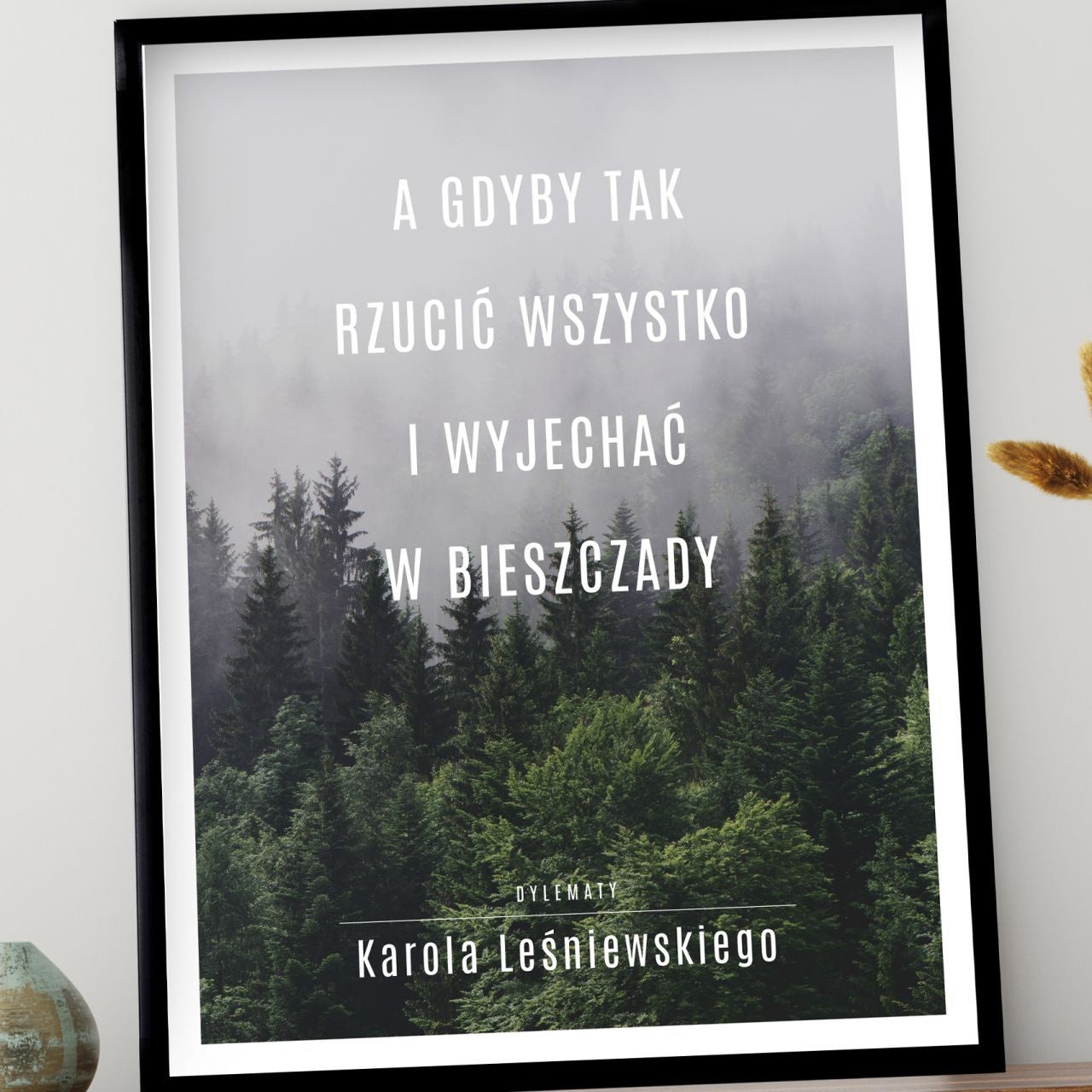 Plakat dla podróżnika - bieszczady