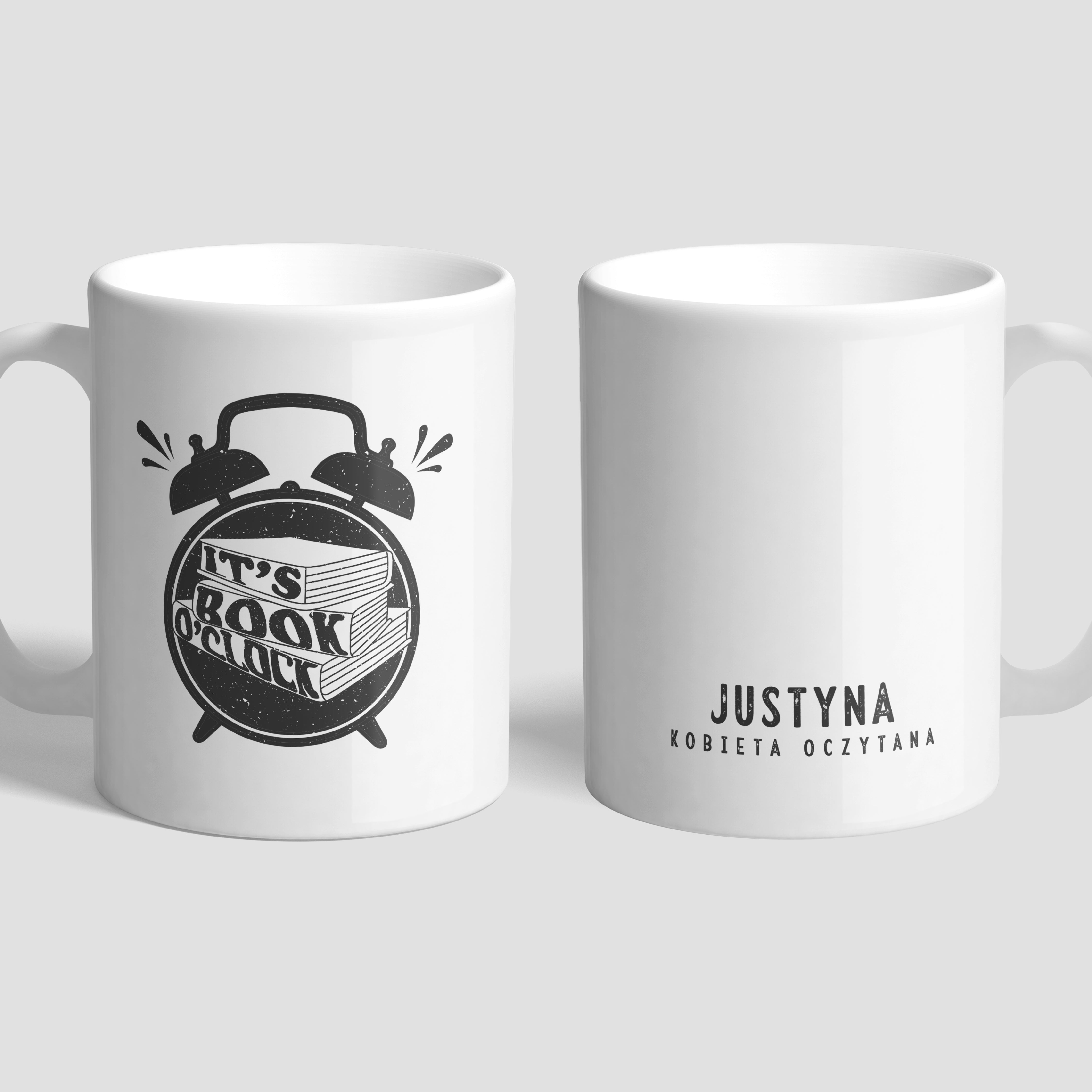 Kubek dla książkary - It's Book O'Clock personalizowany kubek prezent dla książkary prezent dla miłośnika książek