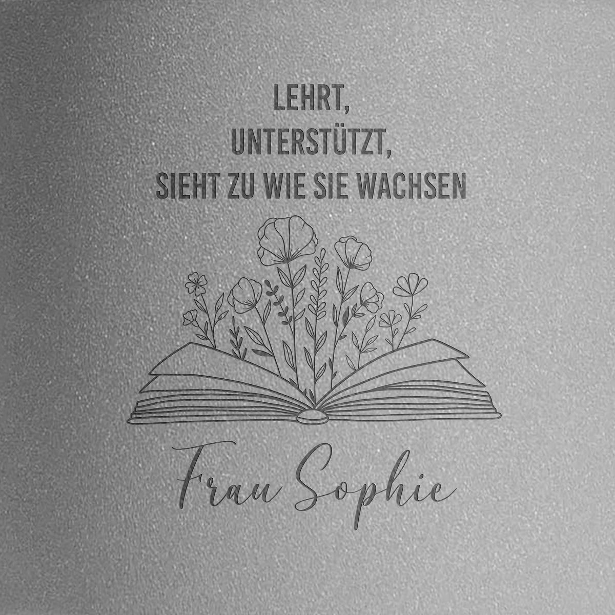 Personalisierter BLUMENTOPF FÜR LEHRER
