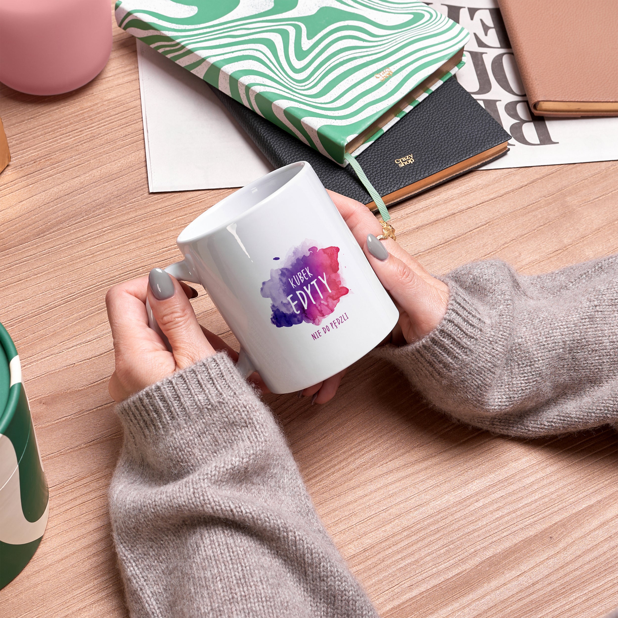 Personalizowany kubek - prezent dla malarki prezent dla niej kubek personalizowany prezent dla artystycznej duszy