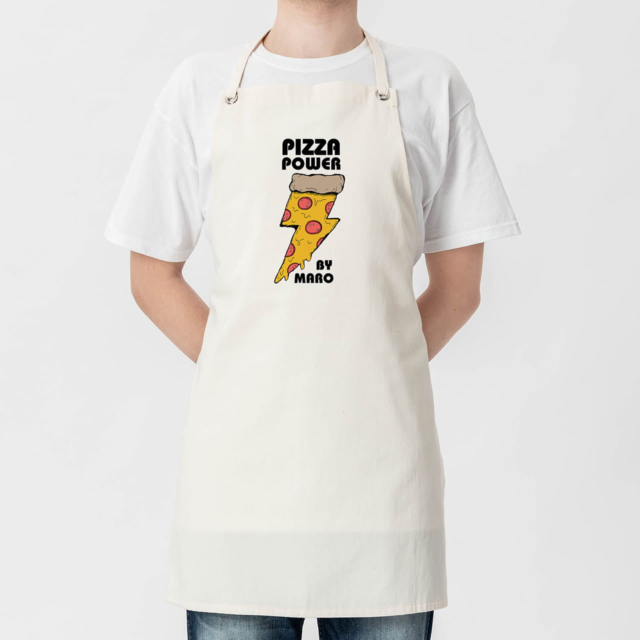 Fartuch z nadrukiem dla pizzermana