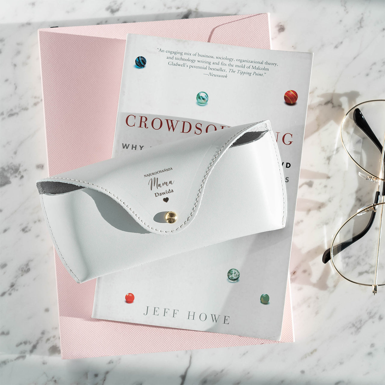 Grawerowany pokrowiec na okulary dla mamy