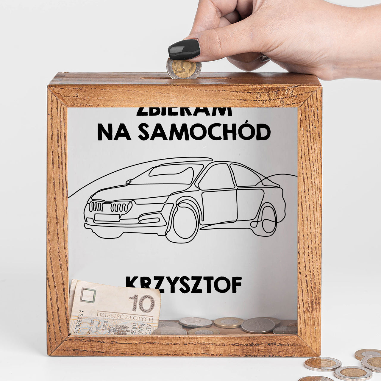 Skarbonka na samochód - Zbieram na samochód