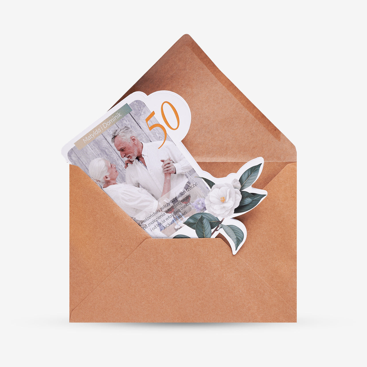 Wyjątkowa kartka z okazji Rocznicy Ślubu upominek na Rocznicę Ślubu personalizowana kartka na Rocznicę Ślubu